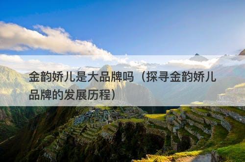 金韵娇儿是大品牌吗（探寻金韵娇儿品牌的发展历程）