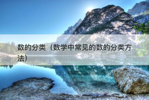 数的分类（数学中常见的数的分类方法）
