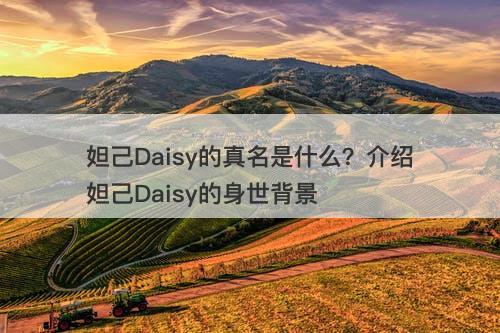 妲己Daisy的真名是什么？介绍妲己Daisy的身世背景