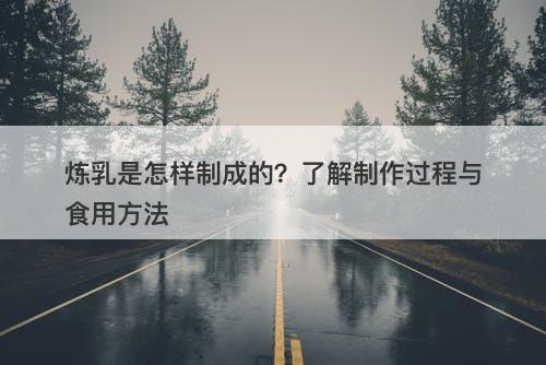 炼乳是怎样制成的？了解制作过程与食用方法