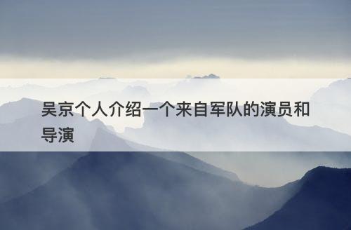 吴京个人介绍一个来自军队的演员和导演