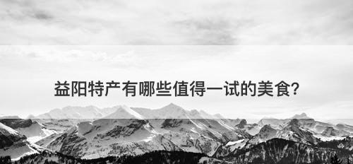 益阳特产有哪些值得一试的美食？