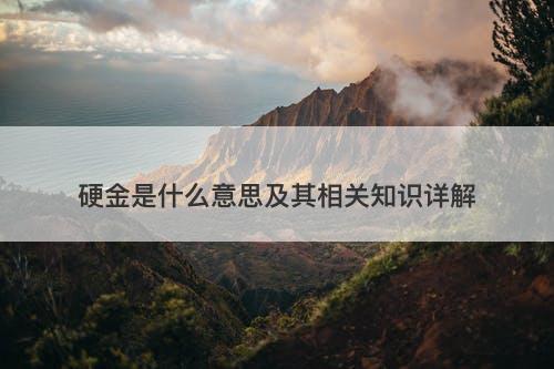 硬金是什么意思及其相关知识详解