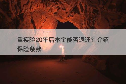 重疾险20年后本金能否返还？介绍保险条款