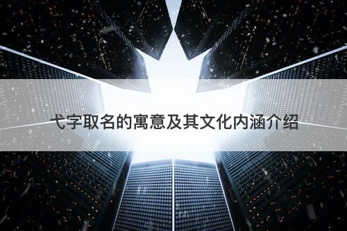 弋字取名的寓意及其文化内涵介绍