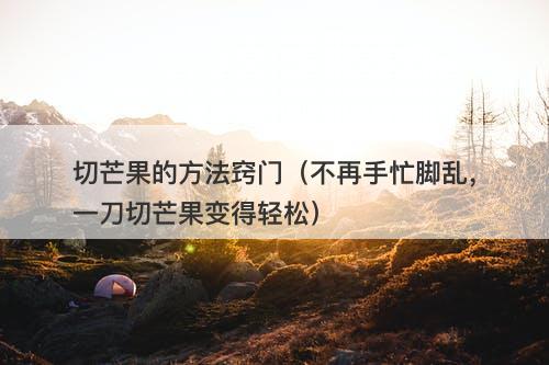 切芒果的方法窍门（不再手忙脚乱，一刀切芒果变得轻松）