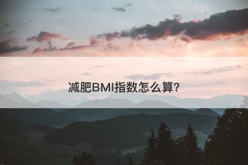 减肥BMl指数怎么算？-图1