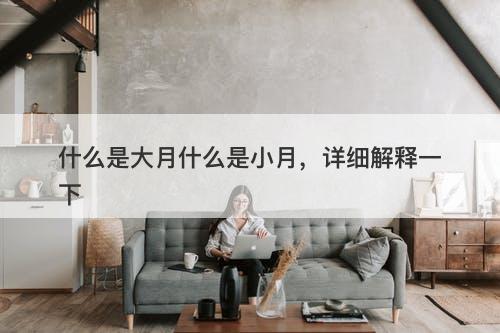 什么是大月什么是小月，详细解释一下
