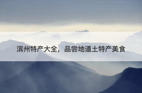 滨州特产大全，品尝地道土特产美食