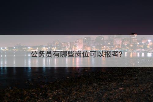 公务员有哪些岗位可以报考？