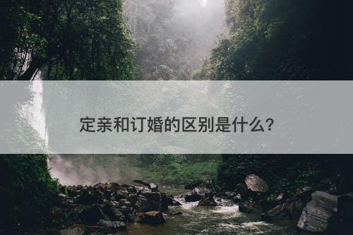 定亲和订婚的区别是什么？