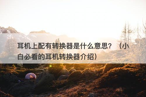 耳机上配有转换器是什么意思？（小白必看的耳机转换器介绍）