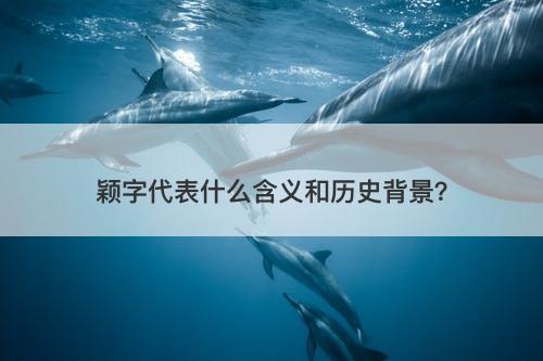 颖字代表什么含义和历史背景？