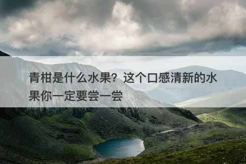 青柑是什么水果？这个口感清新的水果你一定要尝一尝