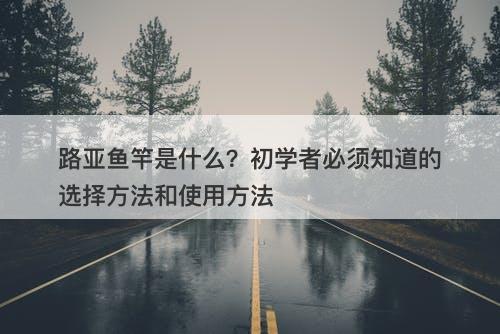 路亚鱼竿是什么？初学者必须知道的选择方法和使用方法