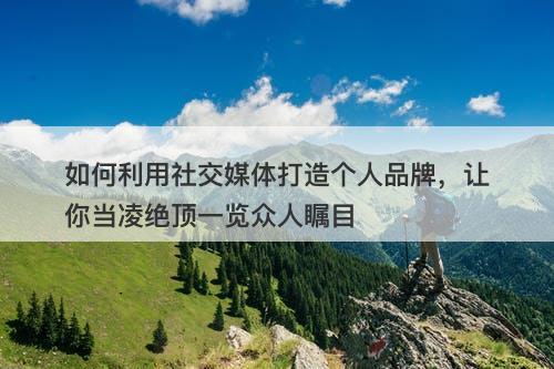 如何利用社交媒体打造个人品牌，让你当凌绝顶一览众人瞩目