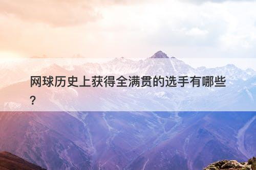 网球历史上获得全满贯的选手有哪些？