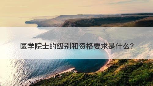 医学院士的级别和资格要求是什么？