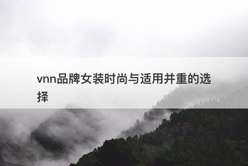 vnn品牌女装时尚与适用并重的选择