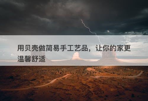 用贝壳做简易手工艺品，让你的家更温馨舒适