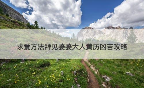 求爱方法拜见婆婆大人黄历凶吉攻略