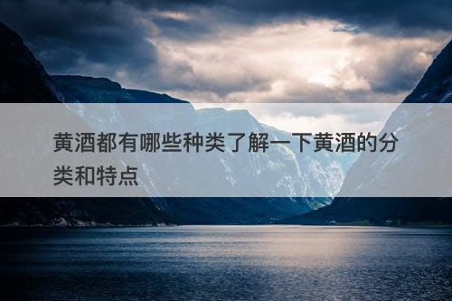 黄酒都有哪些种类了解一下黄酒的分类和特点