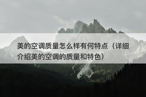 美的空调质量怎么样有何特点（详细介绍美的空调的质量和特色）