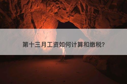第十三月工资如何计算和缴税？