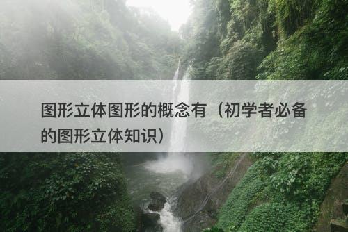 图形立体图形的概念有（初学者必备的图形立体知识）