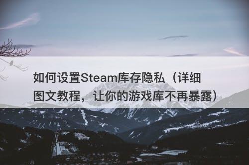 如何设置Steam库存隐私（详细图文教程，让你的游戏库不再暴露）
