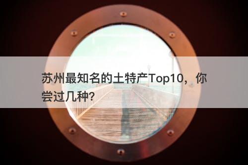 苏州最知名的土特产Top10，你尝过几种？