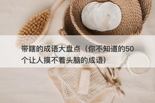 带瞎的成语大盘点（你不知道的50个让人摸不着头脑的成语）
