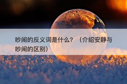 吵闹的反义词是什么？（介绍安静与吵闹的区别）