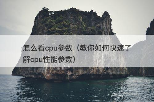 怎么看cpu参数（教你如何快速了解cpu性能参数）