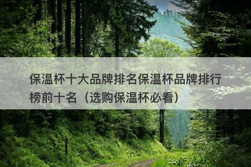 保温杯十大品牌排名保温杯品牌排行榜前十名（选购保温杯必看）