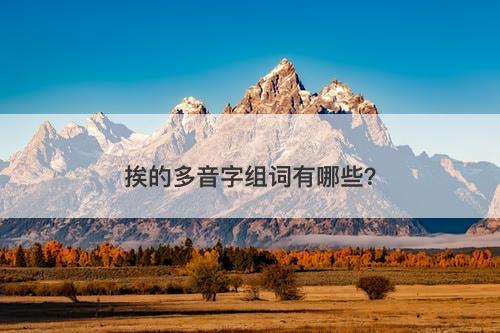 挨的多音字组词有哪些？