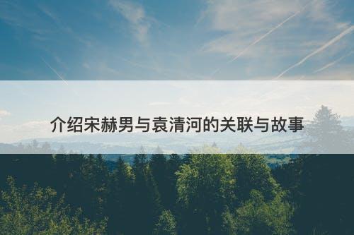 介绍宋赫男与袁清河的关联与故事