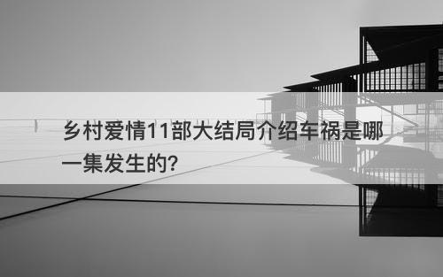 乡村爱情11部大结局介绍车祸是哪一集发生的？