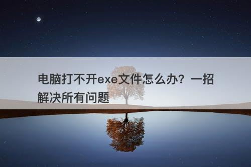 电脑打不开exe文件怎么办？一招解决所有问题