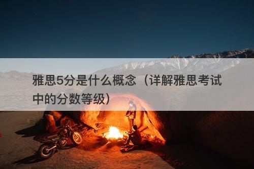 雅思5分是什么概念（详解雅思考试中的分数等级）