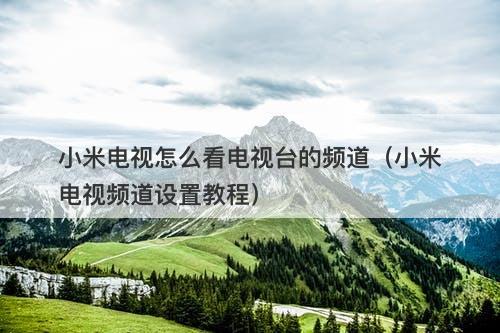 小米电视怎么看电视台的频道（小米电视频道设置教程）