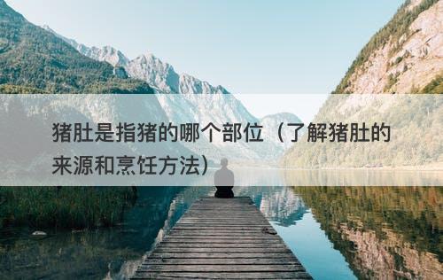 猪肚是指猪的哪个部位（了解猪肚的来源和烹饪方法）