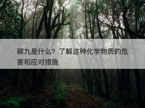碳九是什么？了解这种化学物质的危害和应对措施