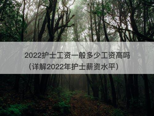 2022护士工资一般多少工资高吗（详解2022年护士薪资水平）