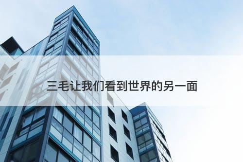 三毛让我们看到世界的另一面