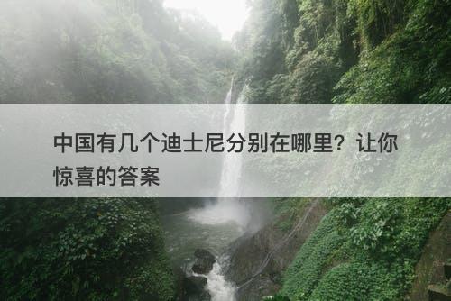 中国有几个迪士尼分别在哪里？让你惊喜的答案