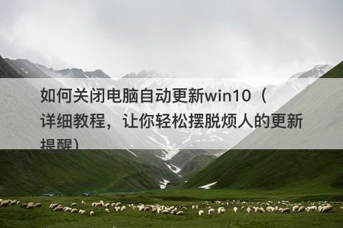如何关闭电脑自动更新win10（详细教程，让你轻松摆脱烦人的更新提醒）