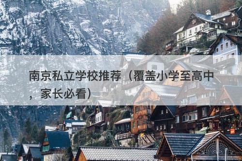 南京私立学校推荐（覆盖小学至高中，家长必看）