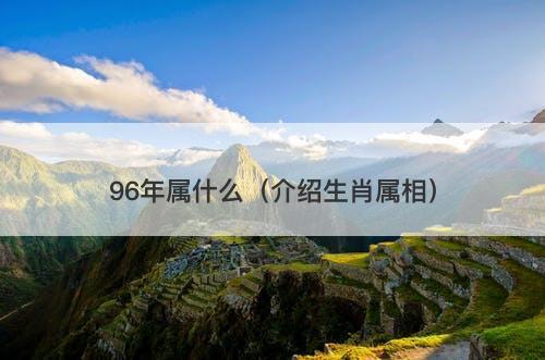 96年属什么（介绍生肖属相）
