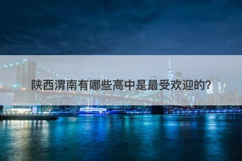陕西渭南有哪些高中是最受欢迎的？